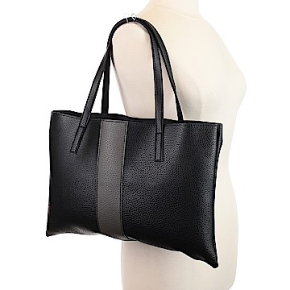 Designer Vince Camuto V Leather Tote / Laptop Bag